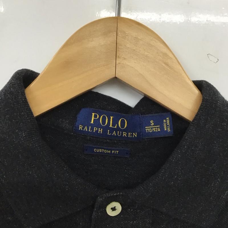 ポロラルフローレン POLO RALPH LAUREN ポロシャツ 半袖 半袖ポロシャツ カラーシャツ 半袖カットソー S ロゴ、文字 ダークグレー / ダークグレー / メンズ USED 古着 中古 10155599