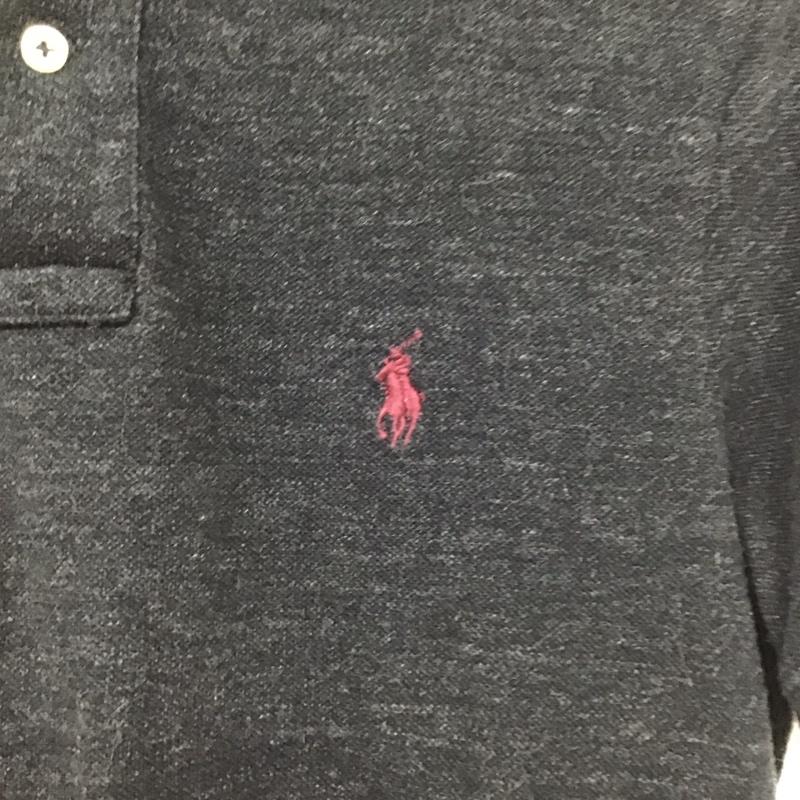 ポロラルフローレン POLO RALPH LAUREN ポロシャツ 半袖 半袖ポロシャツ カラーシャツ 半袖カットソー S ロゴ、文字 ダークグレー / ダークグレー / メンズ USED 古着 中古 10155599
