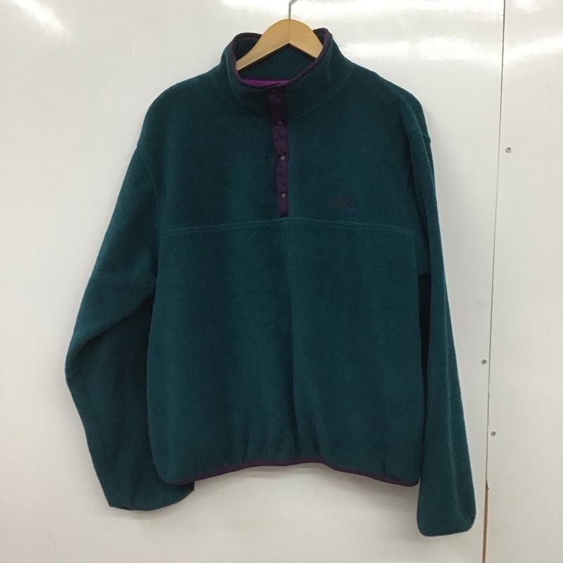 エルエルビーン L.L.Bean ジャケット、上着 ジャンパー、ブルゾン プルオーバージャケット スタンドネック M ロゴ、文字 緑 / グリーン / green メンズ USED 古着 中古 10155601