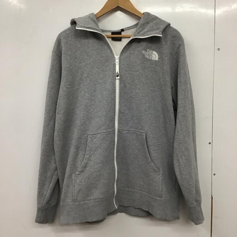 ザノースフェイス THE NORTH FACE パーカー 長袖 nt12340 RearviewFullZipHoodie ジップアップパーカー L ロゴ、文字 灰 / グレー / gray メンズ USED 古着 中古 10155605