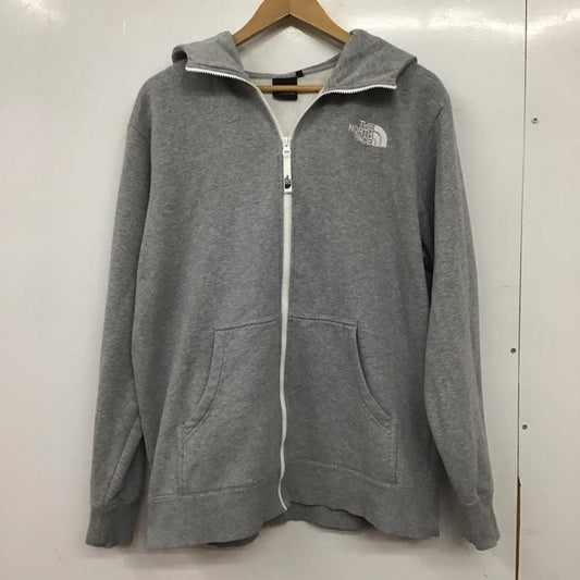 ザノースフェイス THE NORTH FACE パーカー 長袖 nt12340 RearviewFullZipHoodie ジップアップパーカー L ロゴ、文字 灰 / グレー / gray メンズ USED 古着 中古 10155605