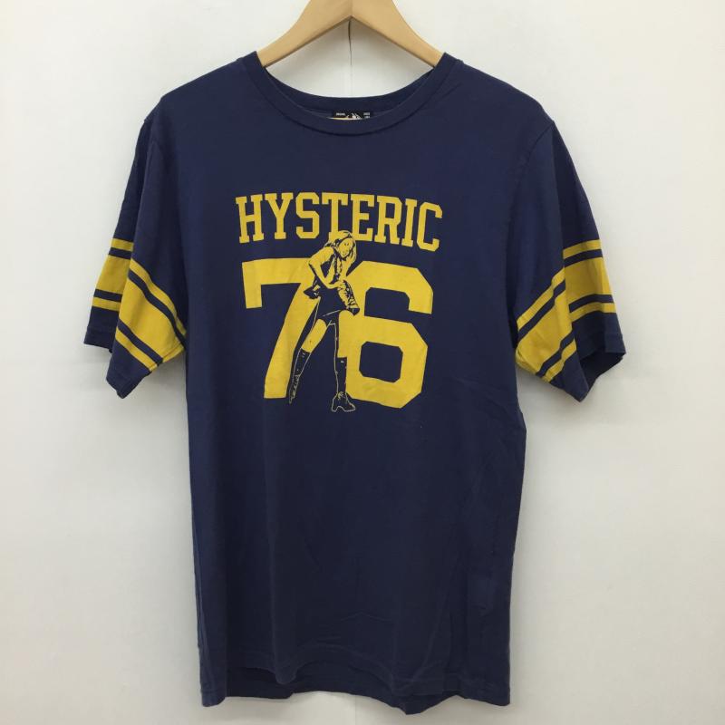 ヒステリックグラマー HYSTERIC GLAMOUR Tシャツ 半袖 HYSTERIC GLAMOUR HYS 76 Tシャツ 02202CT10 M プリント 紺 / ネイビー / navy メンズ USED 古着 中古 10155610