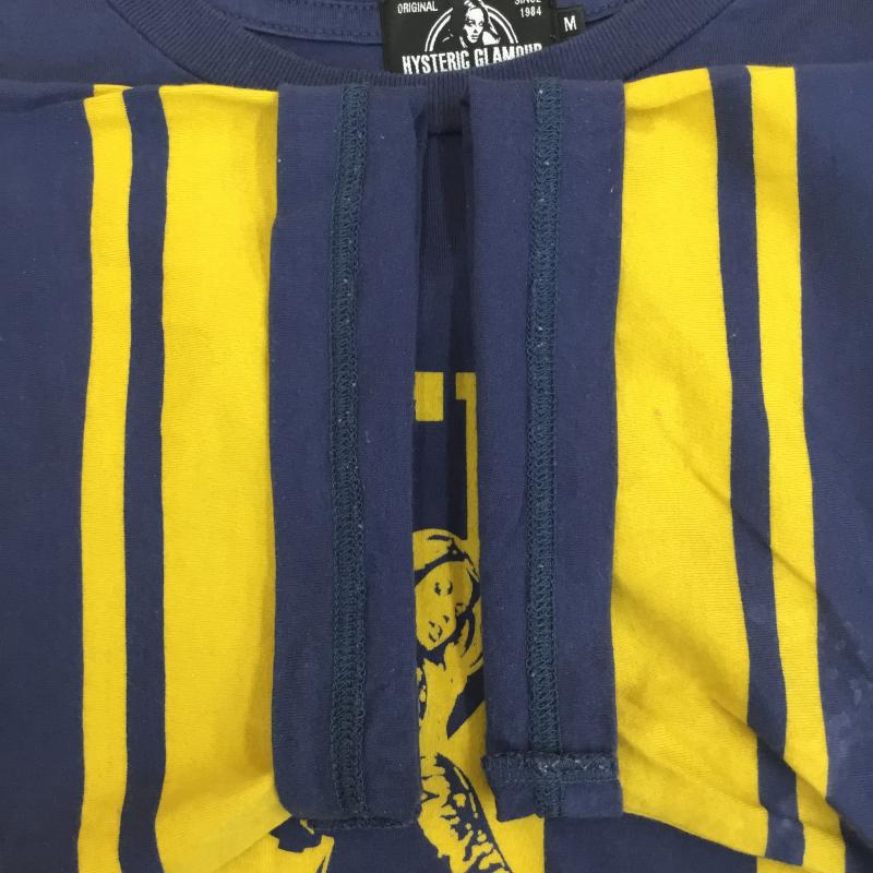ヒステリックグラマー HYSTERIC GLAMOUR Tシャツ 半袖 HYSTERIC GLAMOUR HYS 76 Tシャツ 02202CT10 M プリント 紺 / ネイビー / navy メンズ USED 古着 中古 10155610