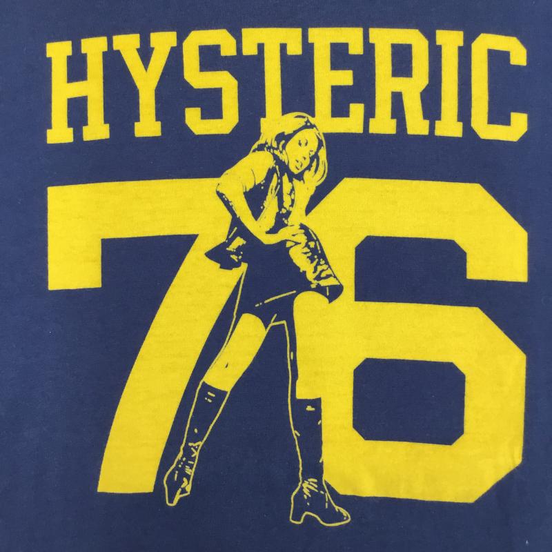 ヒステリックグラマー HYSTERIC GLAMOUR Tシャツ 半袖 HYSTERIC GLAMOUR HYS 76 Tシャツ 02202CT10 M プリント 紺 / ネイビー / navy メンズ USED 古着 中古 10155610