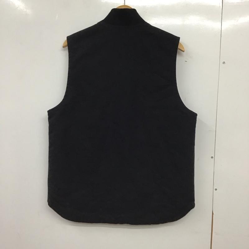 カーハート Carhartt ベスト ベスト ジップアップベスト ノースリーブカットソー アウター M ロゴ、文字 黒 / ブラック / black メンズ USED 古着 中古 10155613