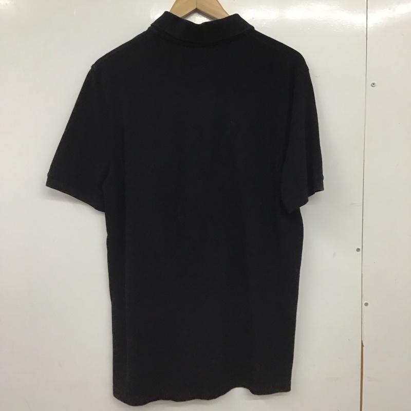 メゾンキツネ MAISON KITSUNE ポロシャツ 半袖 半袖ポロシャツ カラーシャツ 半袖カットソー M ロゴ、文字 黒 / ブラック / black メンズ USED 古着 中古 10155615