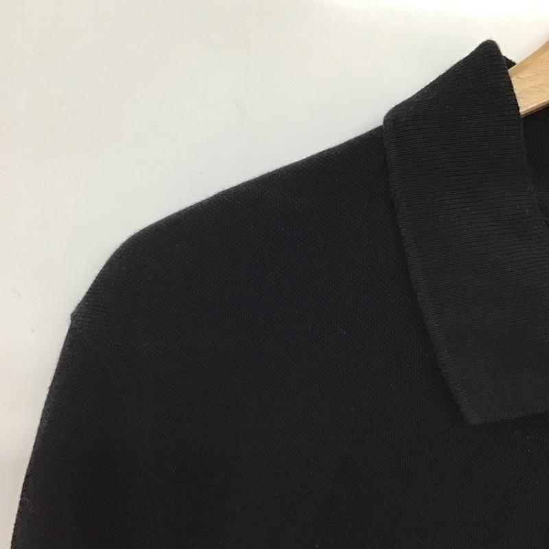 メゾンキツネ MAISON KITSUNE ポロシャツ 半袖 半袖ポロシャツ カラーシャツ 半袖カットソー M ロゴ、文字 黒 / ブラック / black メンズ USED 古着 中古 10155615
