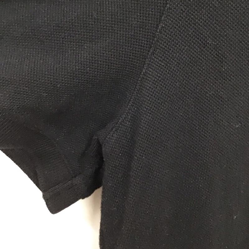 メゾンキツネ MAISON KITSUNE ポロシャツ 半袖 半袖ポロシャツ カラーシャツ 半袖カットソー M ロゴ、文字 黒 / ブラック / black メンズ USED 古着 中古 10155615