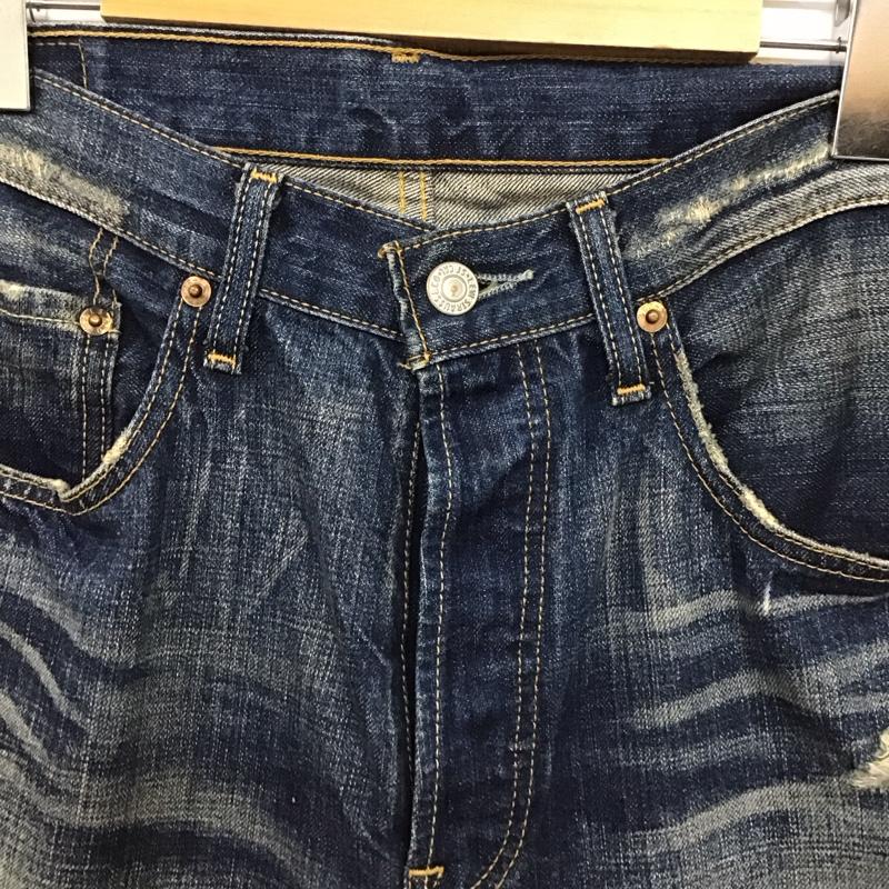 リーバイストラウスアンドコー Levi Strauss & co. パンツ デニム、ジーンズ デニムパンツ ワイドパンツ カジュアルパンツ 32インチ ダメージ加工 インディゴ / インディゴ / Indigo メンズ USED 古着 中古 10155616