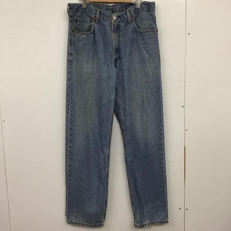 リーバイストラウスアンドコー Levi Strauss & co. パンツ デニム、ジーンズ デニムパンツ ワイドパンツ カジュアルパンツ 34インチ 無地 インディゴ / インディゴ / Indigo メンズ USED 古着 中古 10155620