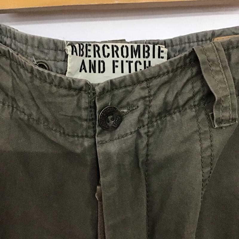 アバクロンビーアンドフィッチ ABERCROMBIE&FITCH パンツ ワークパンツ、ペインターパンツ スリムパンツ カーゴパンツ カジュアルパンツ L ロゴ、文字 カーキ / カーキ / khaki メンズ USED 古着 中古 10155622