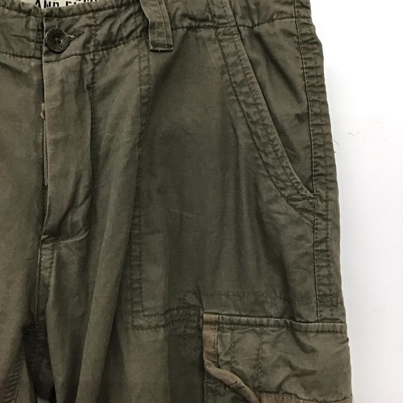 アバクロンビーアンドフィッチ ABERCROMBIE&FITCH パンツ ワークパンツ、ペインターパンツ スリムパンツ カーゴパンツ カジュアルパンツ L ロゴ、文字 カーキ / カーキ / khaki メンズ USED 古着 中古 10155622