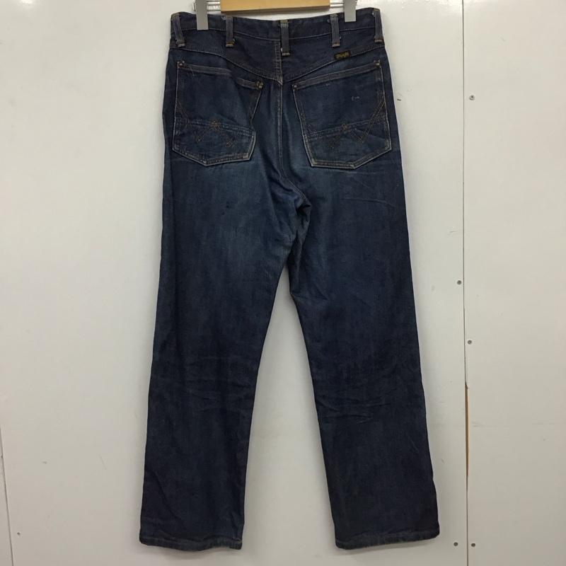 ラングラー Wrangler パンツ デニム、ジーンズ デニムパンツ ワイドパンツ カジュアルパンツ 32インチ 無地 インディゴ / インディゴ / Indigo メンズ USED 古着 中古 10155623