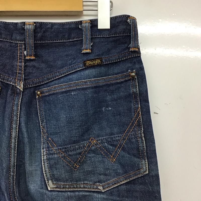 ラングラー Wrangler パンツ デニム、ジーンズ デニムパンツ ワイドパンツ カジュアルパンツ 32インチ 無地 インディゴ / インディゴ / Indigo メンズ USED 古着 中古 10155623