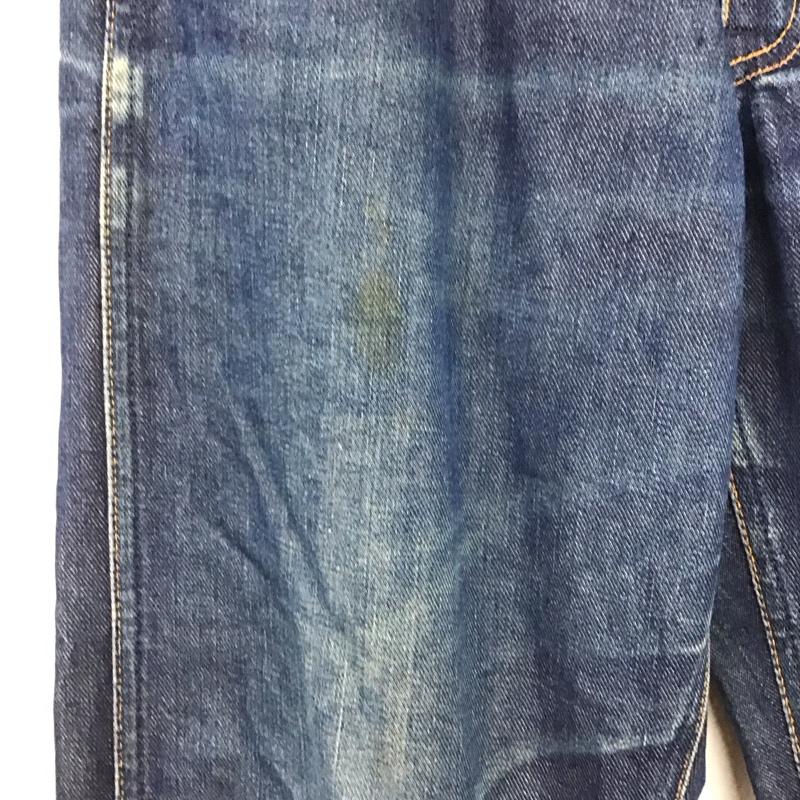 ラングラー Wrangler パンツ デニム、ジーンズ デニムパンツ ワイドパンツ カジュアルパンツ 32インチ 無地 インディゴ / インディゴ / Indigo メンズ USED 古着 中古 10155623