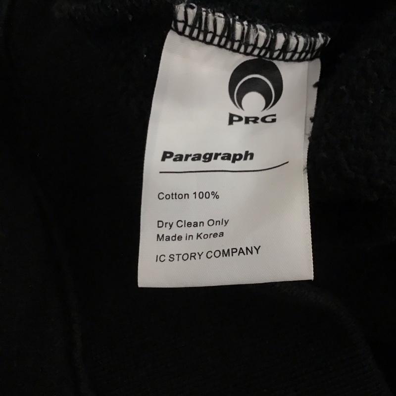パラグラフ Paragraph トレーナー 長袖 長袖トレーナー スウェット クルーネック プルオーバー ロゴ、文字 黒 / ブラック / black メンズ USED 古着 中古 10155625
