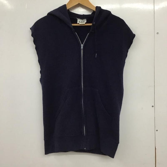 リー Lee ベスト ベスト ジップアップベスト ノースリーブカットソー パーカー S 無地 紺 / ネイビー / navy メンズ USED 古着 中古 10155627