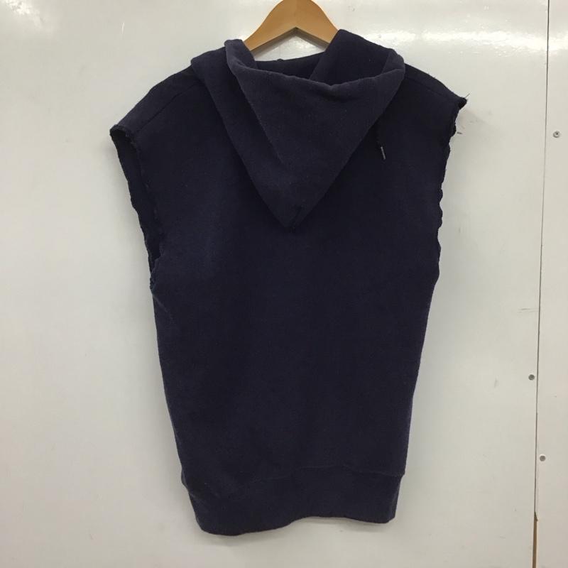 リー Lee ベスト ベスト ジップアップベスト ノースリーブカットソー パーカー S 無地 紺 / ネイビー / navy メンズ USED 古着 中古 10155627