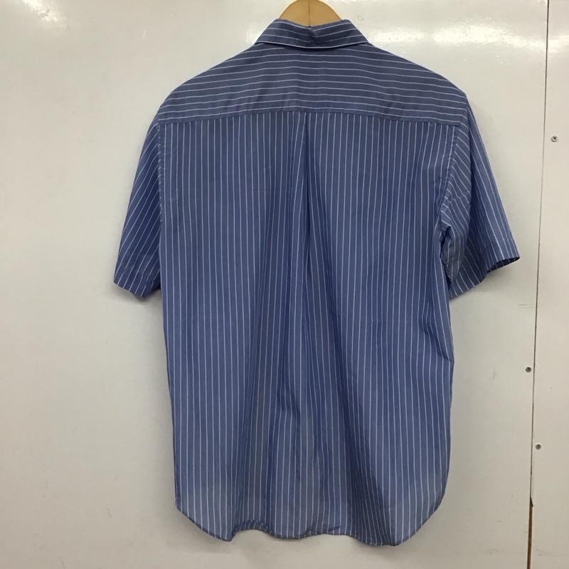 ユナイテッドアローズグリーンレーベルリラクシング UNITED ARROWS green label relaxing シャツ、ブラウス 半袖 半袖シャツ ストライプシャツ カラーシャツ S ストライプ 水色 / ライトブルー / メンズ USED 古着 中古 10155628