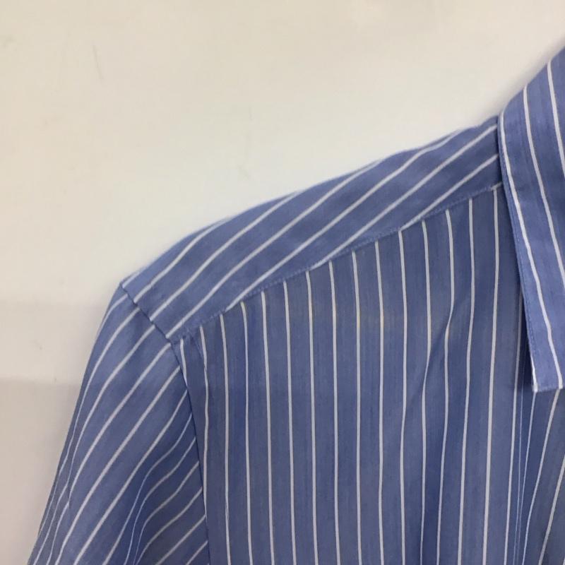 ユナイテッドアローズグリーンレーベルリラクシング UNITED ARROWS green label relaxing シャツ、ブラウス 半袖 半袖シャツ ストライプシャツ カラーシャツ S ストライプ 水色 / ライトブルー / メンズ USED 古着 中古 10155628