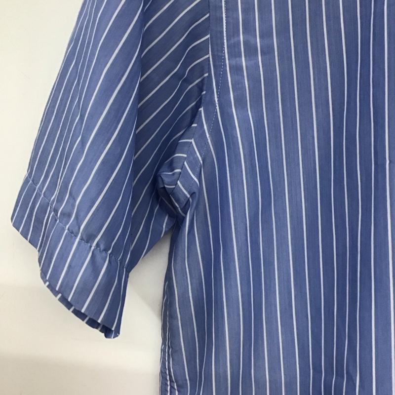 ユナイテッドアローズグリーンレーベルリラクシング UNITED ARROWS green label relaxing シャツ、ブラウス 半袖 半袖シャツ ストライプシャツ カラーシャツ S ストライプ 水色 / ライトブルー / メンズ USED 古着 中古 10155628