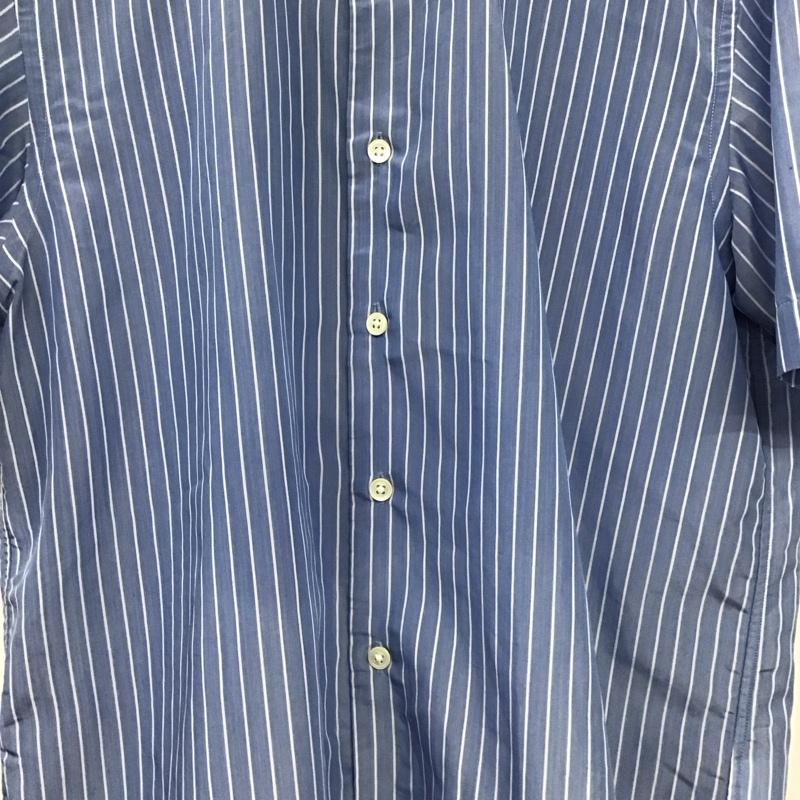ユナイテッドアローズグリーンレーベルリラクシング UNITED ARROWS green label relaxing シャツ、ブラウス 半袖 半袖シャツ ストライプシャツ カラーシャツ S ストライプ 水色 / ライトブルー / メンズ USED 古着 中古 10155628