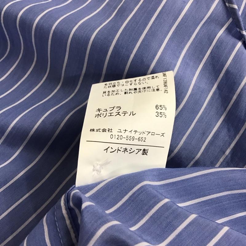 ユナイテッドアローズグリーンレーベルリラクシング UNITED ARROWS green label relaxing シャツ、ブラウス 半袖 半袖シャツ ストライプシャツ カラーシャツ S ストライプ 水色 / ライトブルー / メンズ USED 古着 中古 10155628