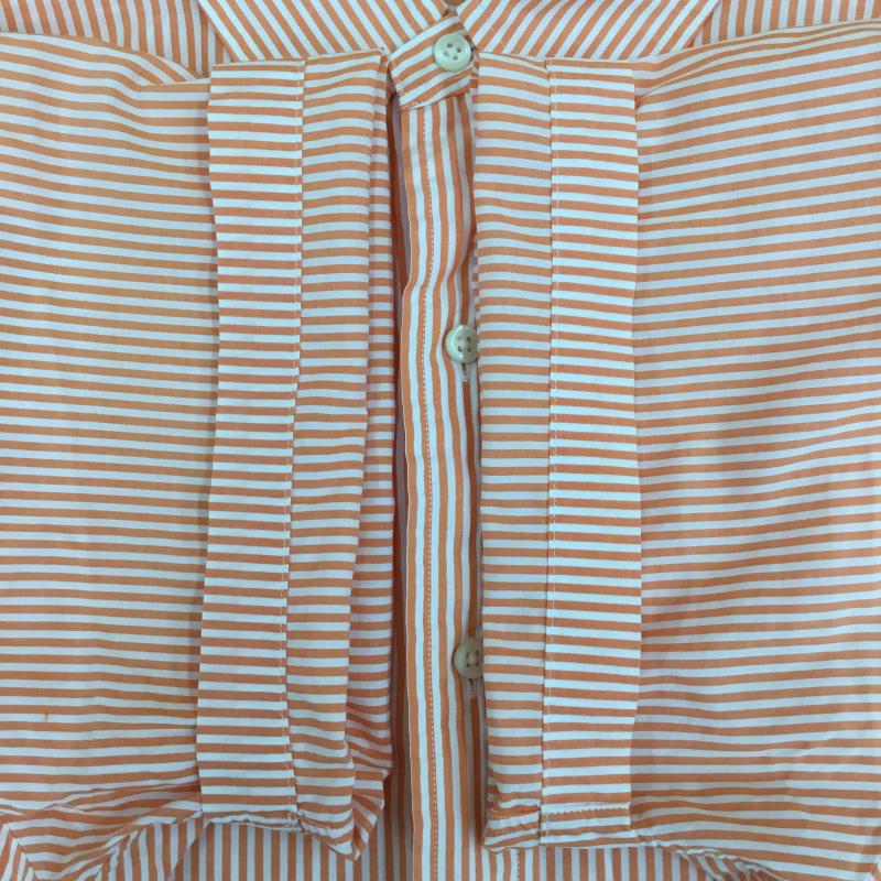 ローレンラルフローレン LAUREN RALPH LAUREN シャツ、ブラウス 半袖 Ralph Lauren ストライプ 半袖シャツ XL ストライプ 橙 / オレンジ / orange メンズ USED 古着 中古 10155629