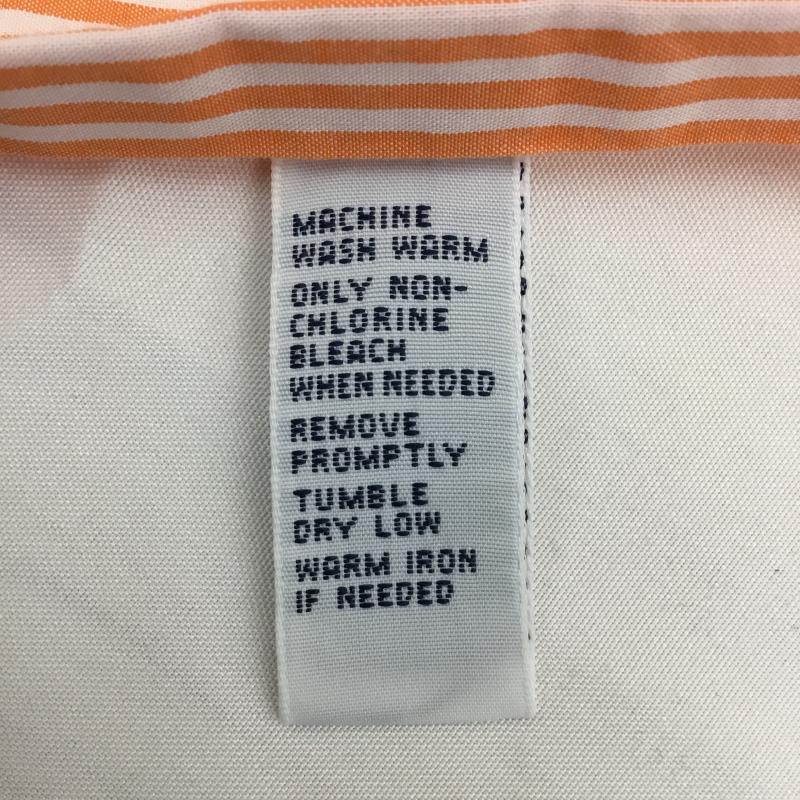 ローレンラルフローレン LAUREN RALPH LAUREN シャツ、ブラウス 半袖 Ralph Lauren ストライプ 半袖シャツ XL ストライプ 橙 / オレンジ / orange メンズ USED 古着 中古 10155629