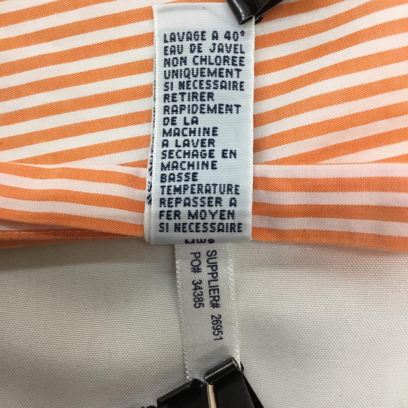 ローレンラルフローレン LAUREN RALPH LAUREN シャツ、ブラウス 半袖 Ralph Lauren ストライプ 半袖シャツ XL ストライプ 橙 / オレンジ / orange メンズ USED 古着 中古 10155629