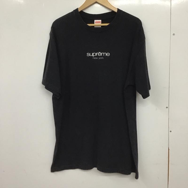 シュプリーム Supreme Tシャツ 半袖 半袖カットソー プリントTシャツ クルーネックカットソー L ロゴ、文字 ダークグレー / ダークグレー / メンズ USED 古着 中古 10155630