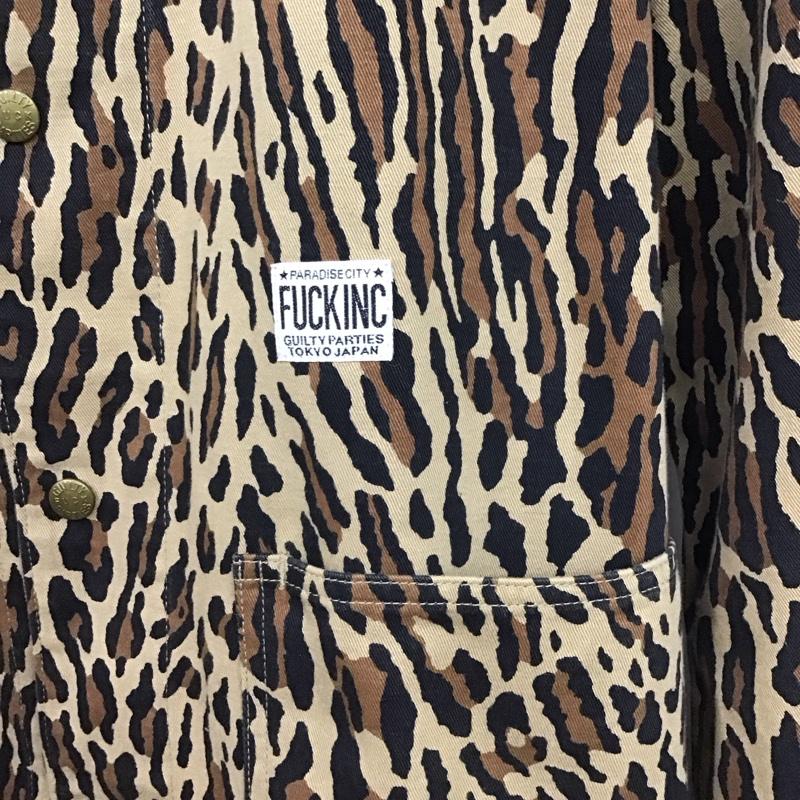 ギルティーパーティーズ GUILTYPARTIES ジャケット、上着 ジャンパー、ブルゾン 14ss-cov-49 フロントボタン ジャケットパーカー L ヒョウ柄・レオパード柄 マルチカラー / マルチカラー / multicolor メンズ USED 古着 中古 10155632