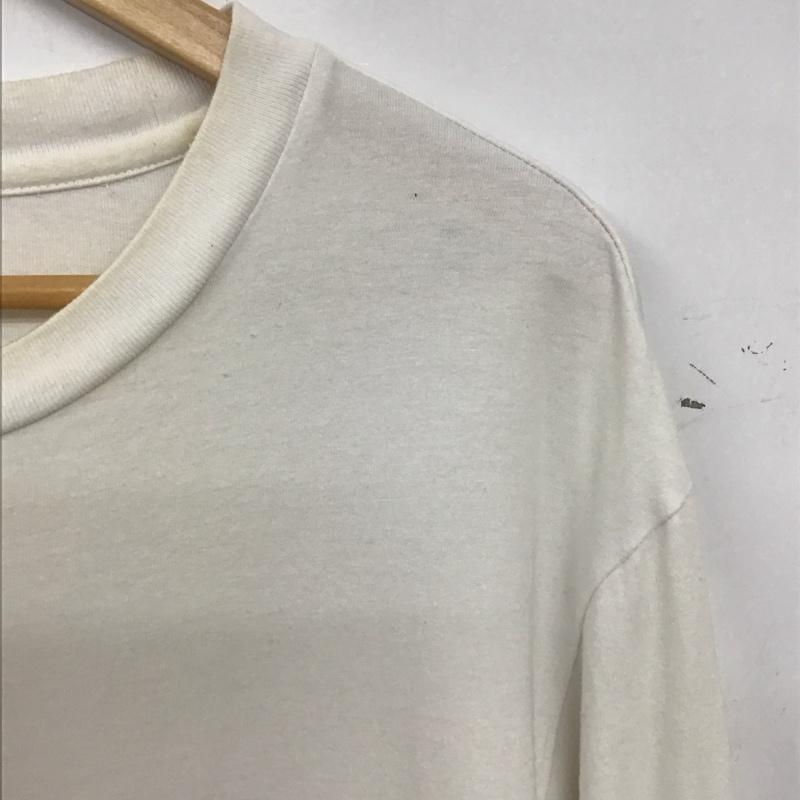 シュプリーム Supreme カットソー 長袖 長袖カットソー プリントカットソー クルーネック L ロゴ、文字 白 / ホワイト / white メンズ USED 古着 中古 10155636