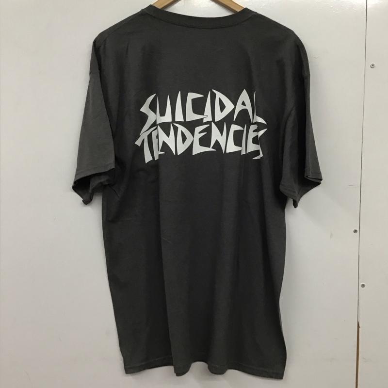 古着 USED Tシャツ 半袖 半袖カットソー プリントTシャツ クルーネックカットソー バンドTシャツ L ロゴ、文字 ダークグレー / ダークグレー / メンズ USED 古着 中古 10155638