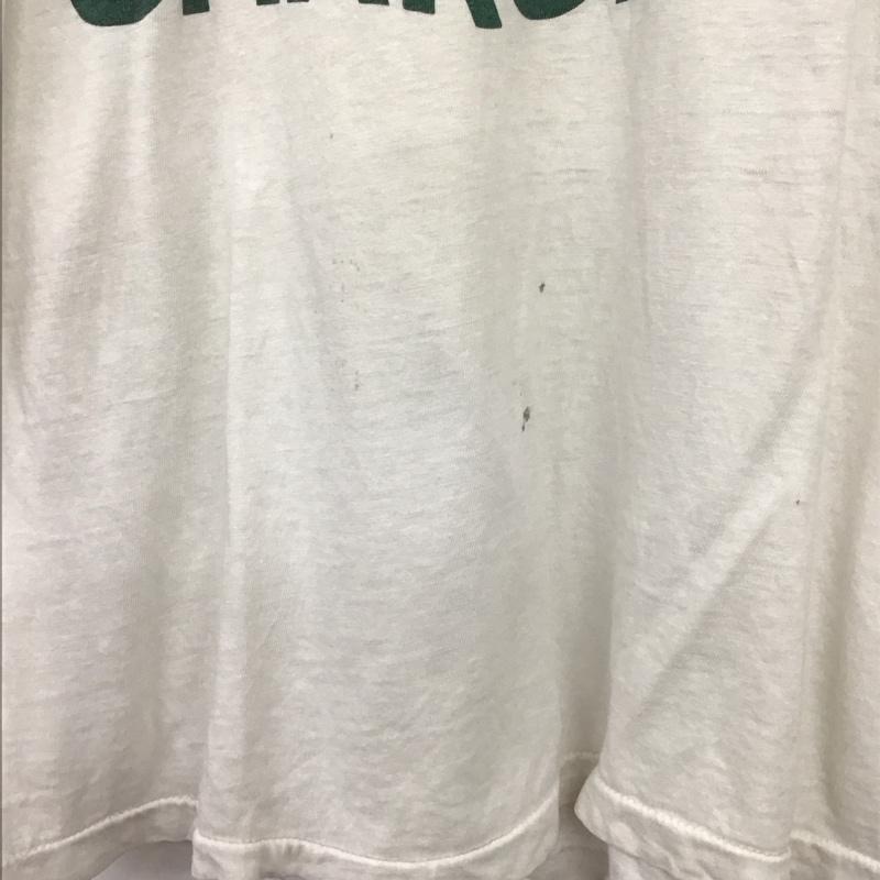 チャンピオン Champion Tシャツ 半袖 半袖カットソー プリントTシャツ クルーネックカットソー XL ロゴ、文字 アイボリー / アイボリー / メンズ USED 古着 中古 10155639