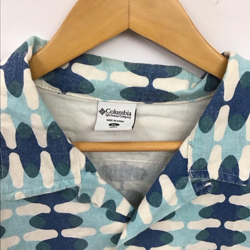 コロンビア Columbia シャツ、ブラウス 半袖 半袖シャツ プリントシャツ ポケットシャツ XL プリント マルチカラー / マルチカラー / multicolor メンズ USED 古着 中古 10155640
