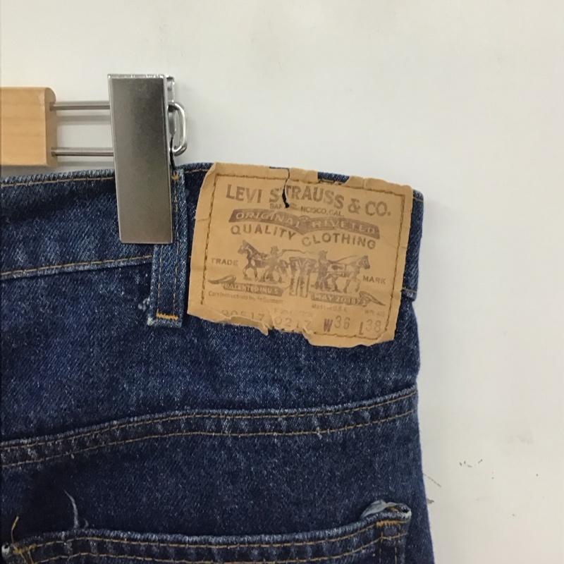 リーバイストラウスアンドコー Levi Strauss & co. パンツ デニム、ジーンズ デニムパンツ スリムパンツ カジュアルパンツ 36インチ 無地 インディゴ / インディゴ / Indigo メンズ USED 古着 中古 10155643