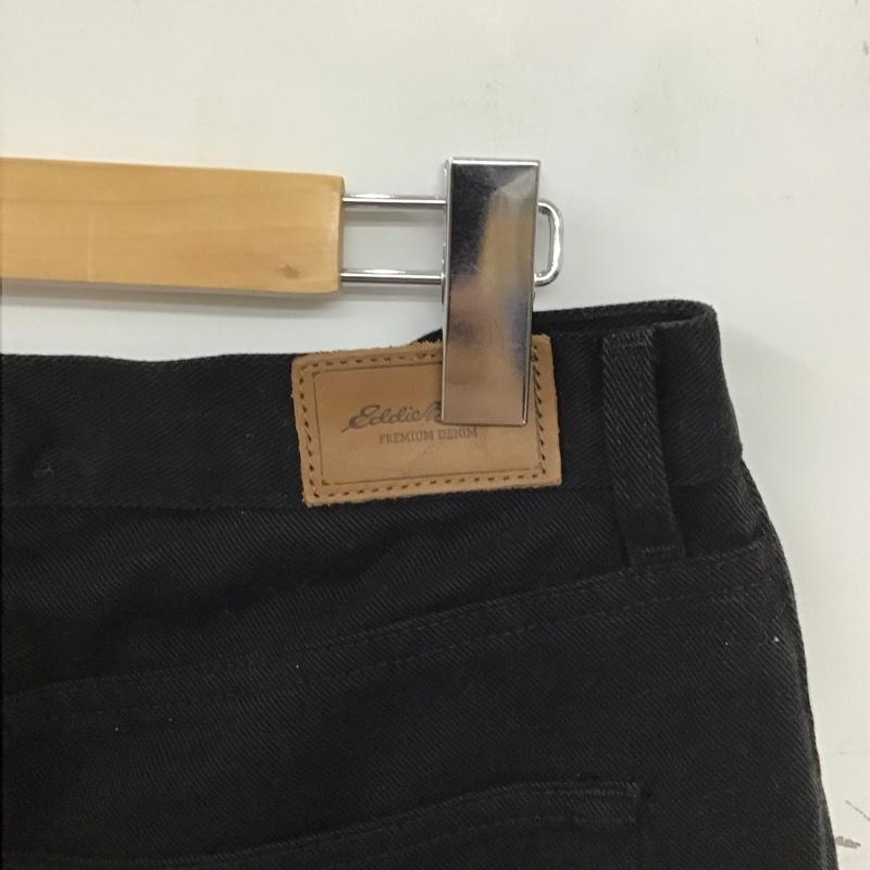 エディーバウアー Eddie Bauer パンツ デニム、ジーンズ デニムパンツ ワイドパンツ カジュアルパンツ 無地 黒 / ブラック / black メンズ USED 古着 中古 10155644