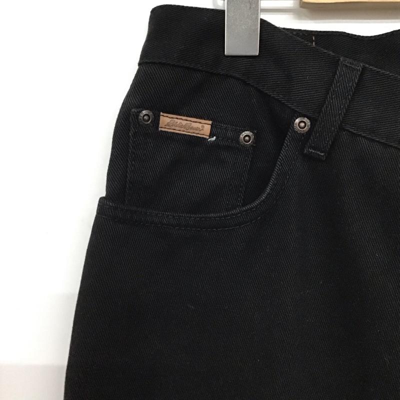 エディーバウアー Eddie Bauer パンツ デニム、ジーンズ デニムパンツ ワイドパンツ カジュアルパンツ 無地 黒 / ブラック / black メンズ USED 古着 中古 10155644