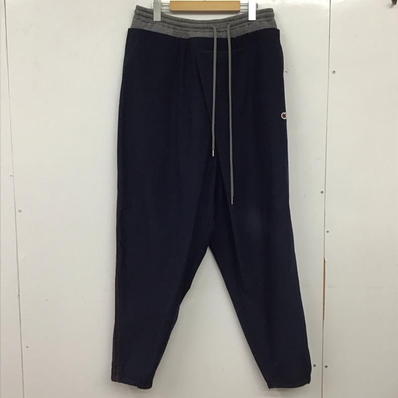 メゾンミハラヤスヒロ Maison MIHARA YASUHIRO パンツ ワークパンツ、ペインターパンツ a09pt581 twisteddoublewaistpants ワイドパンツ 46 ロゴ、文字 紺 / ネイビー / navy メンズ USED 古着 中古 10155645
