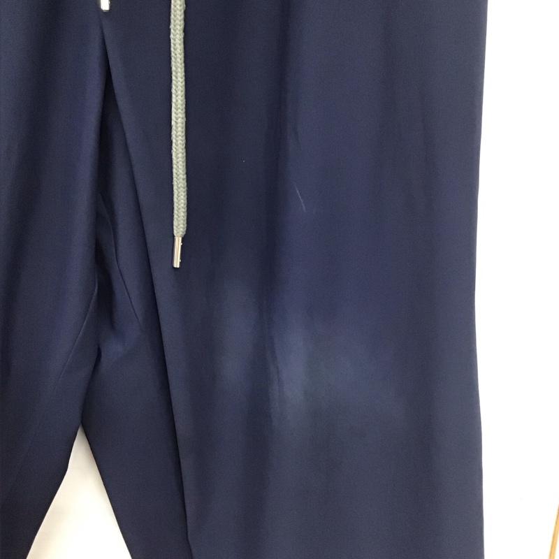 メゾンミハラヤスヒロ Maison MIHARA YASUHIRO パンツ ワークパンツ、ペインターパンツ a09pt581 twisteddoublewaistpants ワイドパンツ 46 ロゴ、文字 紺 / ネイビー / navy メンズ USED 古着 中古 10155645