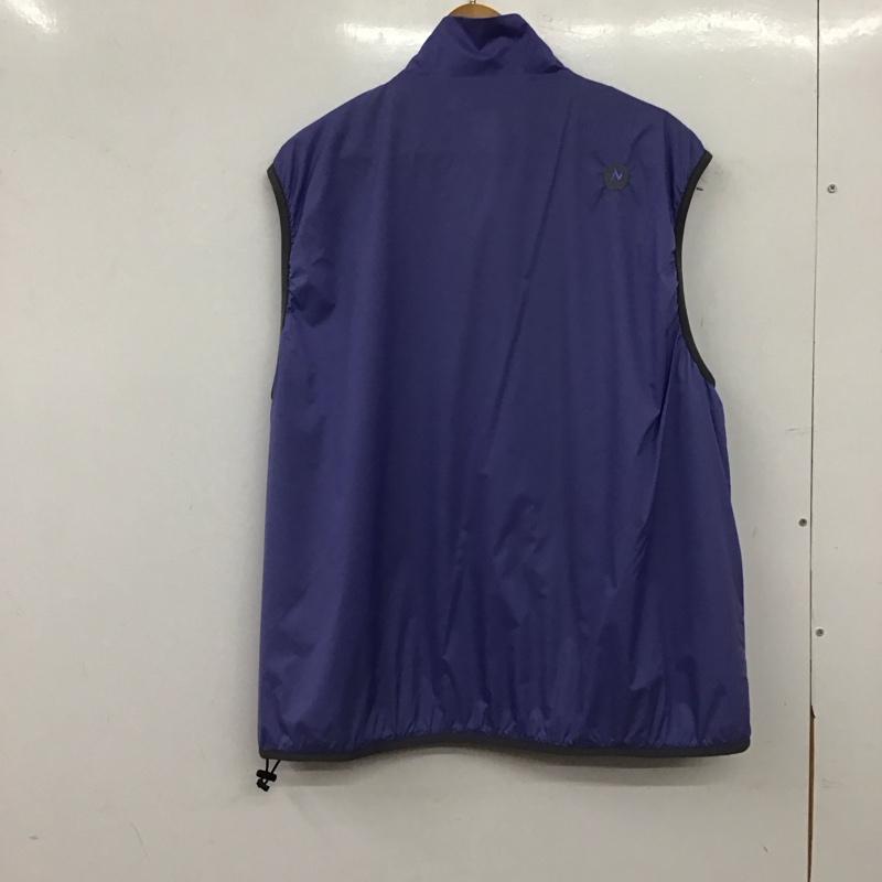 マーモット Marmot ベスト ベスト ジップアップベスト ナイロンベスト スタンドカラー L ロゴ、文字 紫 / パープル / purple メンズ USED 古着 中古 10155648