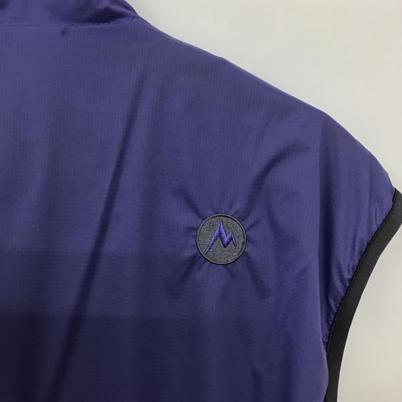 マーモット Marmot ベスト ベスト ジップアップベスト ナイロンベスト スタンドカラー L ロゴ、文字 紫 / パープル / purple メンズ USED 古着 中古 10155648
