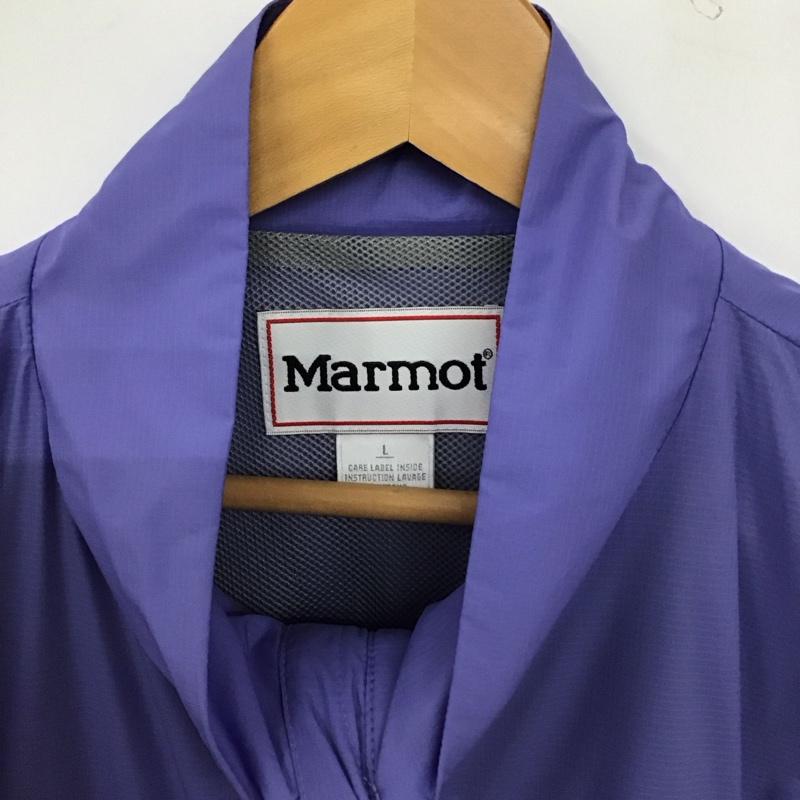 マーモット Marmot ベスト ベスト ジップアップベスト ナイロンベスト スタンドカラー L ロゴ、文字 紫 / パープル / purple メンズ USED 古着 中古 10155648