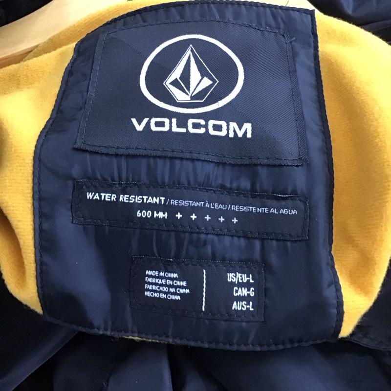ボルコム VOLCOM ジャケット、上着 ジャンパー、ブルゾン ナイロンジャケット カジュアルジャケット アウター L ロゴ、文字 黒 / ブラック / black メンズ USED 古着 中古 10155649