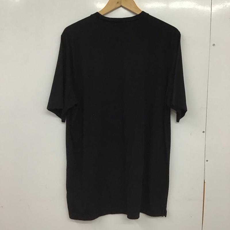 ディースクエアード2 DSQUARED2 Tシャツ 半袖 半袖カットソー プリントTシャツ クルーネックカットソー L ロゴ、文字 黒 / ブラック / black メンズ USED 古着 中古 10155653
