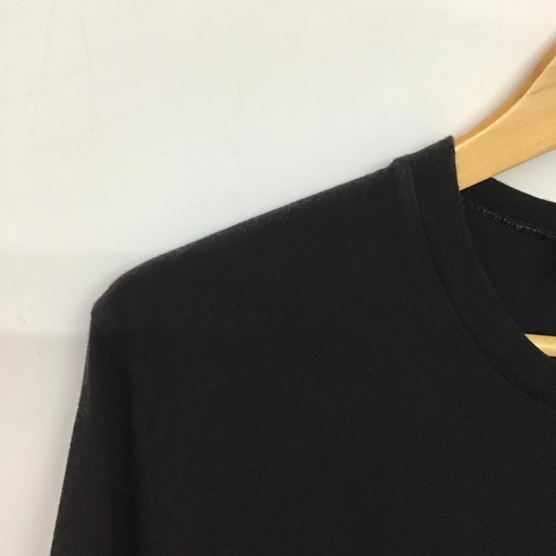 ディースクエアード2 DSQUARED2 Tシャツ 半袖 半袖カットソー プリントTシャツ クルーネックカットソー L ロゴ、文字 黒 / ブラック / black メンズ USED 古着 中古 10155653
