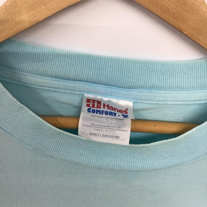 ヘインズ HANES Tシャツ 半袖 半袖カットソー プリントTシャツ クルーネックカットソー L プリント マルチカラー / マルチカラー / multicolor メンズ USED 古着 中古 10155655