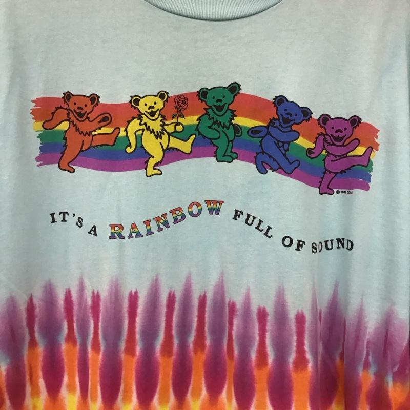 ヘインズ HANES Tシャツ 半袖 半袖カットソー プリントTシャツ クルーネックカットソー L プリント マルチカラー / マルチカラー / multicolor メンズ USED 古着 中古 10155655