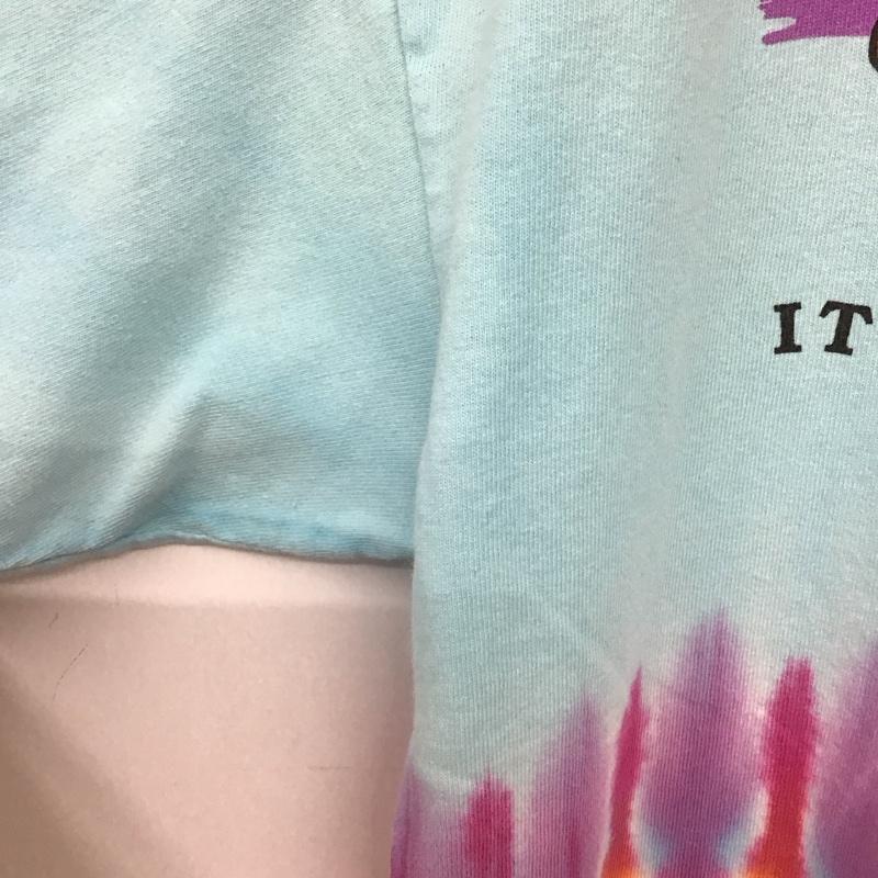 ヘインズ HANES Tシャツ 半袖 半袖カットソー プリントTシャツ クルーネックカットソー L プリント マルチカラー / マルチカラー / multicolor メンズ USED 古着 中古 10155655